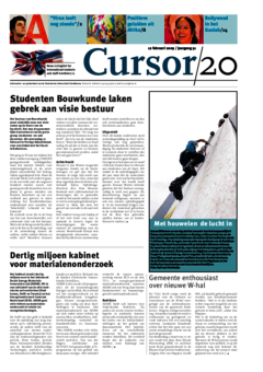 Voorzijde van magazine: Cursor 20 - 12 februari 2009