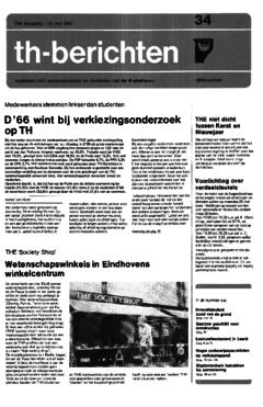 Voorzijde van magazine: TH berichten 34 - 22 mei 1981