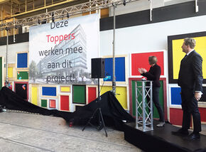 Onthulling van de 'Wall of Fame'.