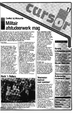 Voorzijde van magazine: Cursor 11 - 31 oktober 1986