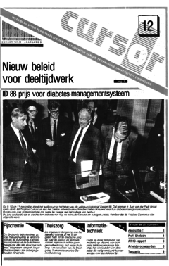 Voorzijde van magazine: Cursor 12 - 11 november 1988