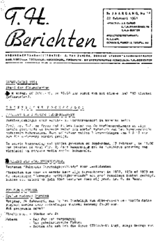 Voorzijde van magazine: TH berichten 22 - 22 februari 1961