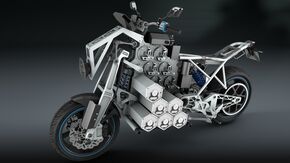 Een render van de motorfiets.