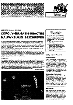 Voorzijde van magazine: TH berichten 14 - 4 december 1970