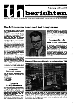 Voorzijde van magazine: TH berichten 35 - 2 juni 1967