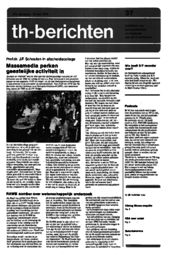 Voorzijde van magazine: TH berichten 37 - 19 mei 1978