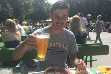 Arjan van Cruchten geniet met volle teugen van München.