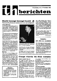 Voorzijde van magazine: TH berichten 8 - 29 oktober 1965