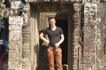 In Angkor Wat, Cambodja.