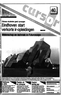Voorzijde van magazine: Cursor 40 - 23 juni 1989