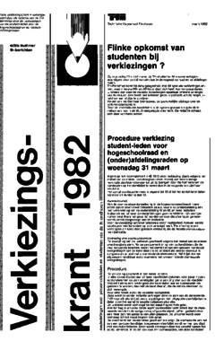 Voorzijde van magazine: TH berichten extra editie - maart 1982