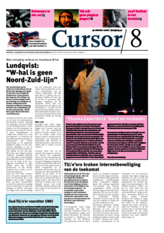 Voorzijde van magazine: Cursor 08 - 30 oktober 2008 