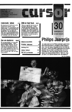 Voorzijde van magazine: Cursor 30 - 3 april 1992