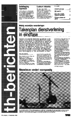 Voorzijde van magazine: TH berichten 6 - 30 september 1983