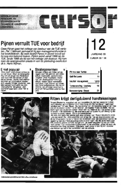 Voorzijde van magazine: Cursor 12 - 9 november 1990