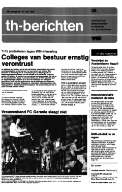 Voorzijde van magazine: TH berichten 35 - 27 mei 1983