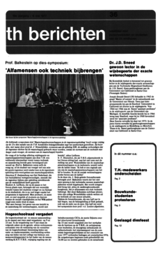 Voorzijde van magazine: TH berichten 36 - 6 mei 1977