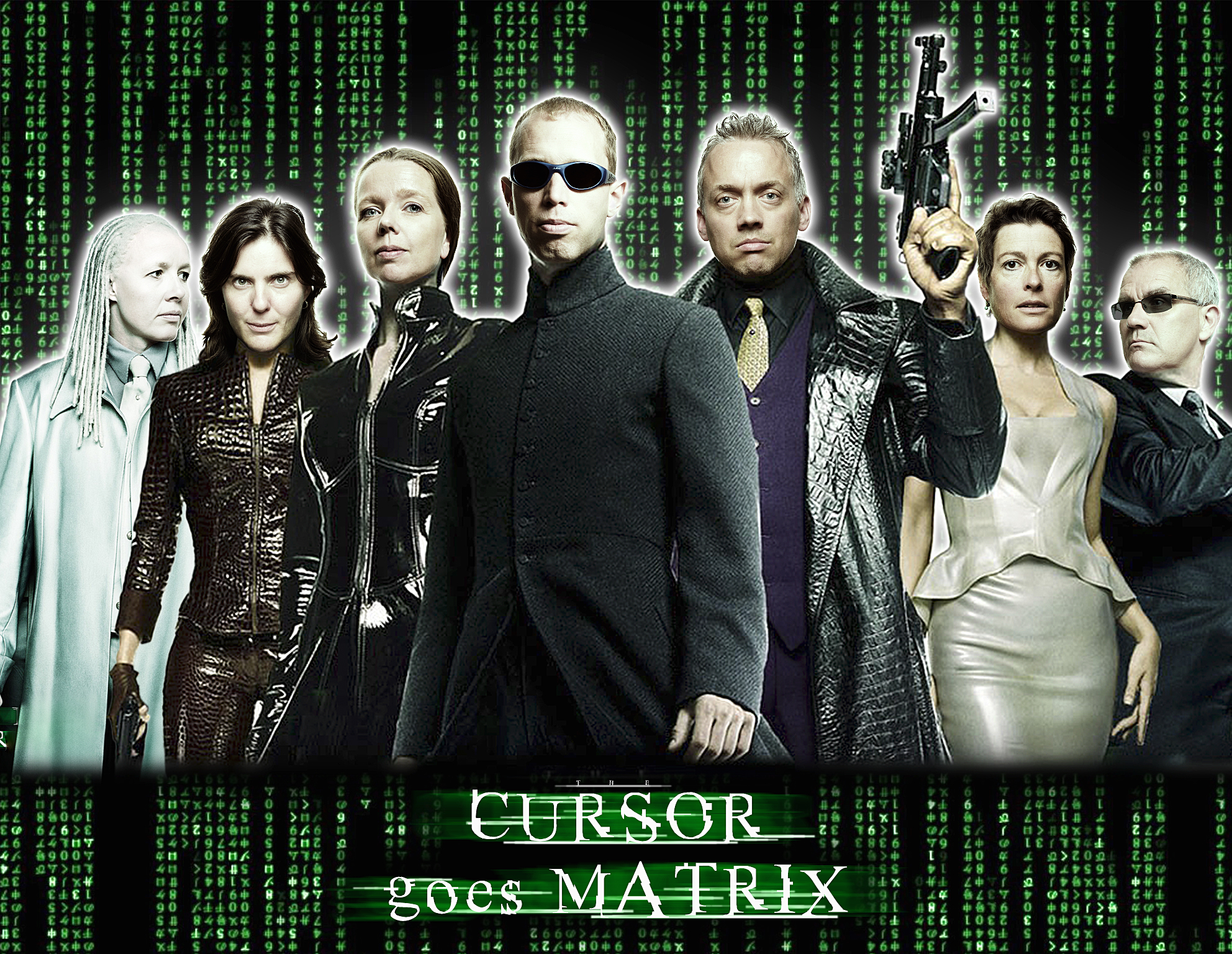 Cursor-redactie is klaar voor 'The Matrix'. Fotobewerking | Bart van Overbeeke